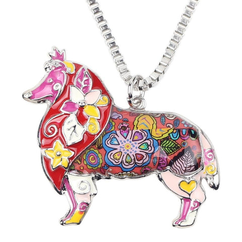 Rough Collie Dog Choker Necklace - DogCore.com