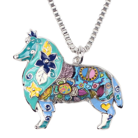Rough Collie Dog Choker Necklace - DogCore.com