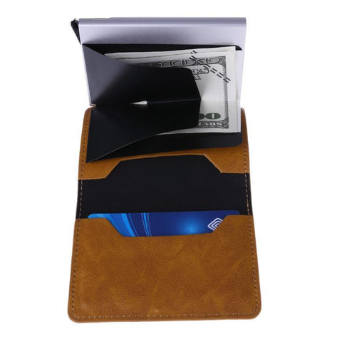 Slim Card Holder RFID Leather Wallet - DogCore.com