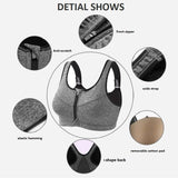 THE ABSOLUTE ZIP SPORTS BRA - FLEXIBLE COMFORT - DogCore.com