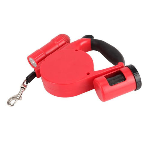 Leash with Flashlight and Garbage Bag - DogCore.com