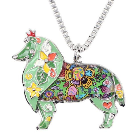 Rough Collie Dog Choker Necklace - DogCore.com