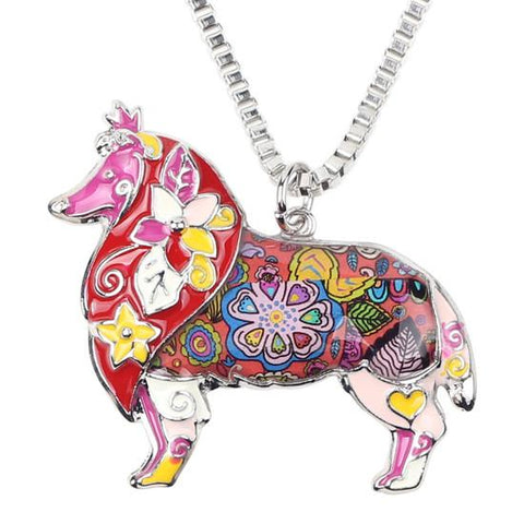 Rough Collie Dog Choker Necklace - DogCore.com