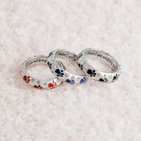 Dc Dog Ring Paw Footprints - DogCore.com