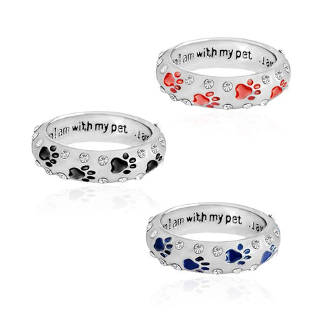 Dc Dog Ring Paw Footprints - DogCore.com