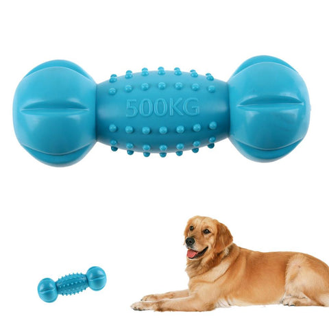 Dumbbell Squeak Chewing Toy - DogCore.com