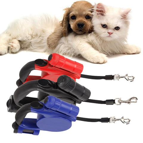 Leash with Flashlight and Garbage Bag - DogCore.com